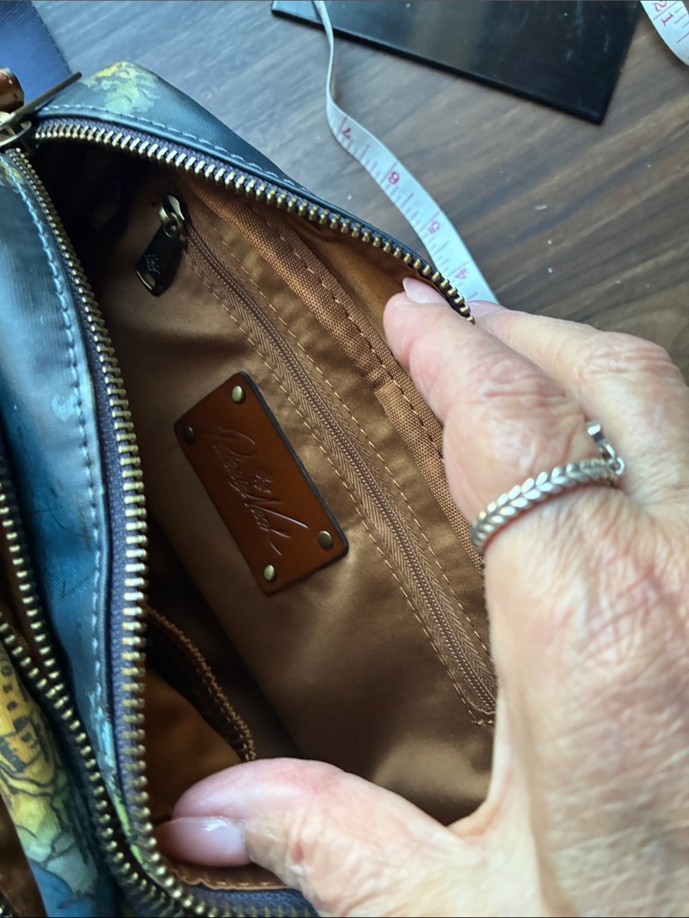 Patricia Nash Greek map Camera style bag - Picture 8 of 12